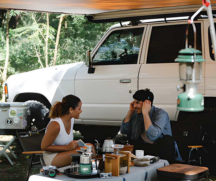 Wohnmobil Abendessen